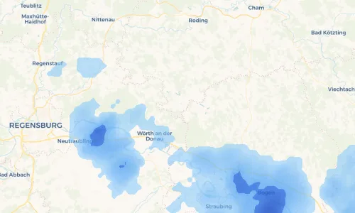 Regenradar Vorschaubild - Aktuelle Niederschläge in Eitenzell und Umgebung
