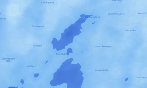 Regenradar Vorschaubild - Aktuelle Niederschläge in Ellrichshausen und Umgebung