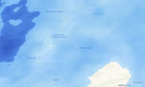 Regenradar Vorschaubild - Aktuelle Niederschläge in Elmau und Umgebung