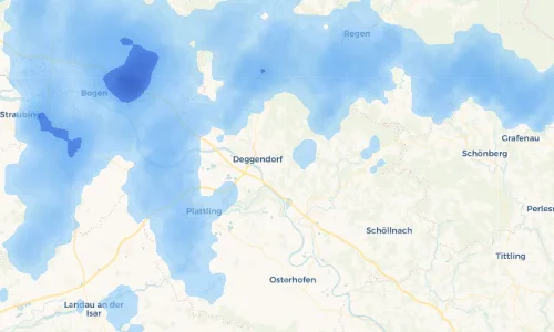 Regenradar Vorschaubild - Aktuelle Niederschläge in Elmering und Umgebung