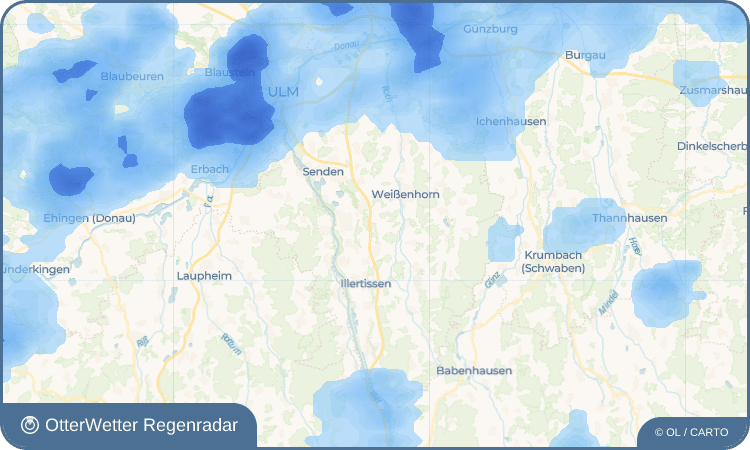 OtterWetter Regenradar-Widget Emershofen