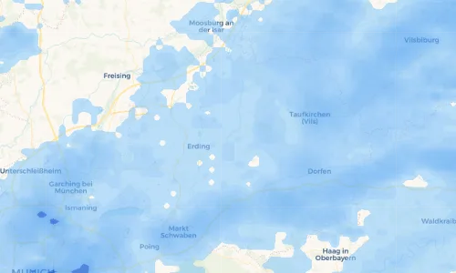 Regenradar-Vorschau: aktuelle Niederschläge in Emling und Umgebung