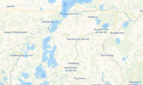 Regenradar Vorschaubild - Aktuelle Niederschläge in Engelsberg und Umgebung