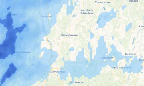Regenradar-Vorschau: aktuelle Niederschläge in Engishausen und Umgebung