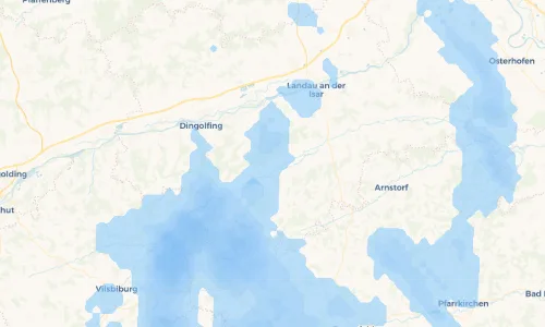 Regenradar-Vorschau: aktuelle Niederschläge in Englmannsberg und Umgebung