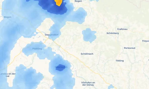 Regenradar Vorschaubild - Aktuelle Niederschläge in Engolling und Umgebung