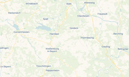 Regenradar Vorschaubild - Aktuelle Niederschläge in Enhofen und Umgebung