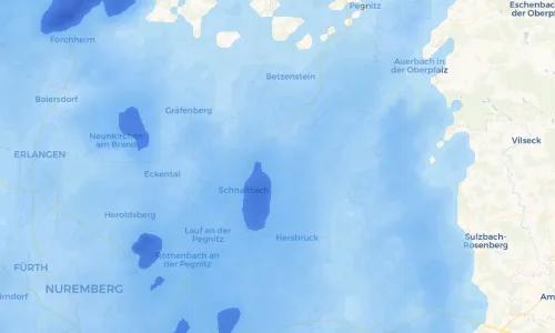 Regenradar Vorschaubild - Aktuelle Niederschläge in Entmersberg und Umgebung