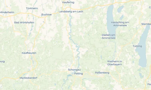 Regenradar Vorschaubild - Aktuelle Niederschläge in Epfach und Umgebung