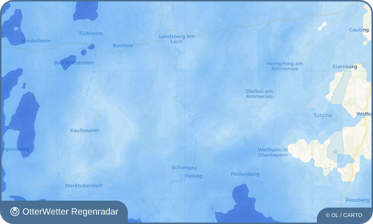 Widget-Vorschau für Epfach Wetter-Widget-Vorschau mit Vorhersagedaten für Epfach