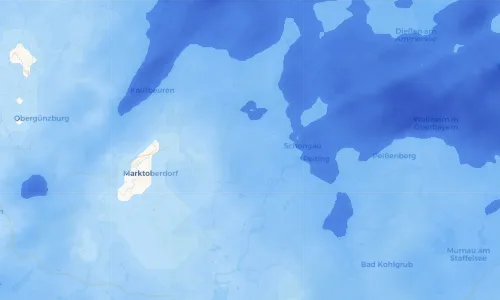 Regenradar Vorschaubild - Aktuelle Niederschläge in Erbenschwang und Umgebung
