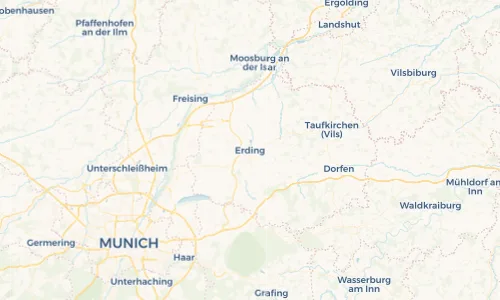 Regenradar Vorschaubild - Aktuelle Niederschläge in Erding und Umgebung