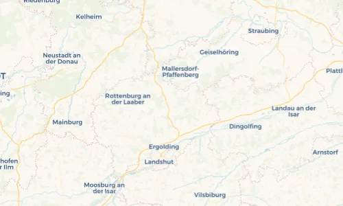 Regenradar Vorschaubild - Aktuelle Niederschläge in Ergoldsbach und Umgebung