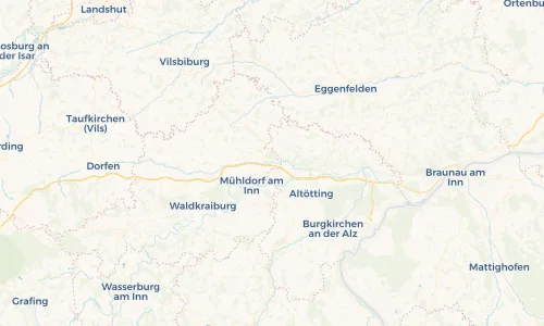 Regenradar Vorschaubild - Aktuelle Niederschläge in Erharting und Umgebung