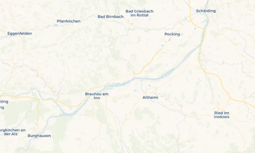 Regenradar Vorschaubild - Aktuelle Niederschläge in Ering und Umgebung