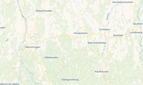 Regenradar Vorschaubild - Aktuelle Niederschläge in Erisried und Umgebung