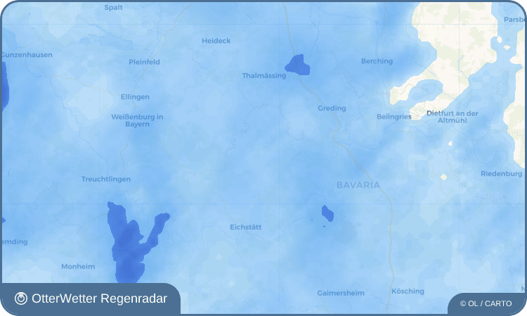 Wetter-Widget-Vorschau mit Vorhersagedaten für Erkertshofen