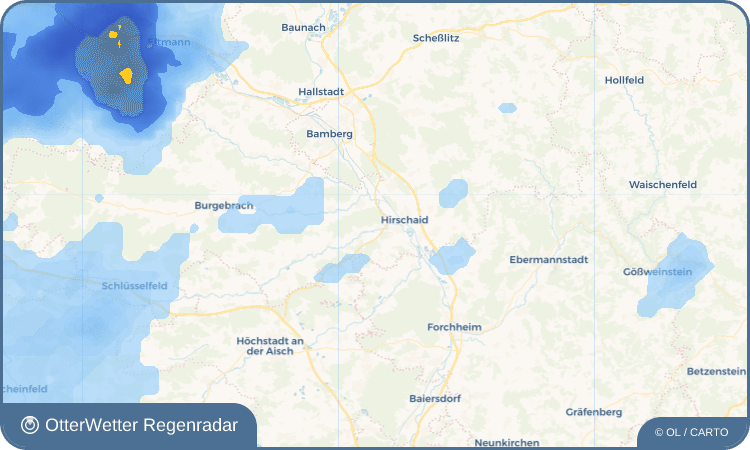 OtterWetter Regenradar-Widget Erlach