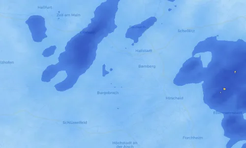 Regenradar Vorschaubild - Aktuelle Niederschläge in Erlau und Umgebung