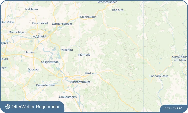 Wetter-Widget-Vorschau mit Vorhersagedaten für Erlenbach