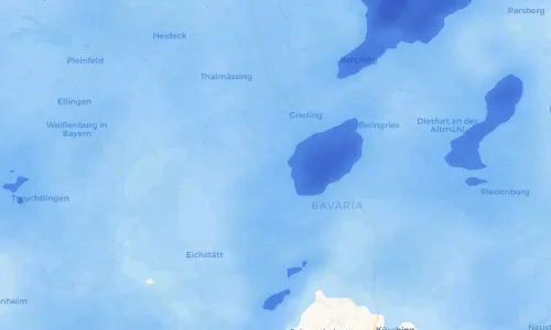 Regenradar Vorschaubild - Aktuelle Niederschläge in Erlingshofen und Umgebung