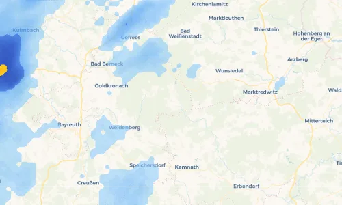 Regenradar Vorschaubild - Aktuelle Niederschläge in Erllohe und Umgebung