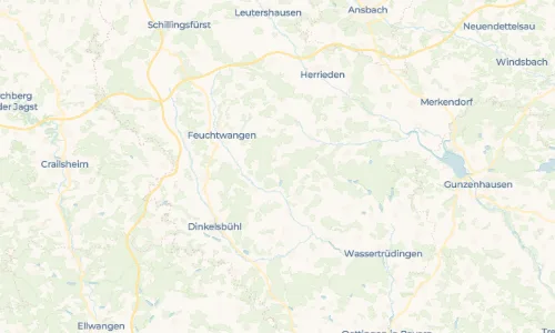 Regenradar Vorschaubild - Aktuelle Niederschläge in Erlmühle und Umgebung