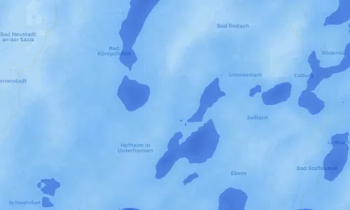 Regenradar Vorschaubild - Aktuelle Niederschläge in Ermershausen und Umgebung