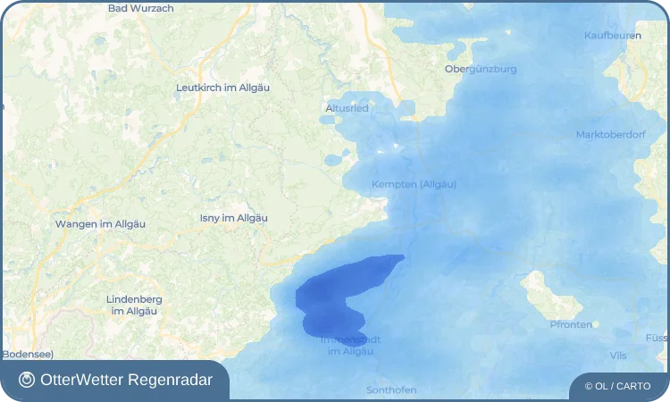 Wetter-Widget-Vorschau mit Vorhersagedaten für Eschach