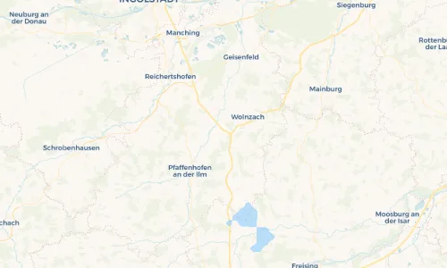 Regenradar Vorschaubild - Aktuelle Niederschläge in Eschelbach an der Ilm und Umgebung