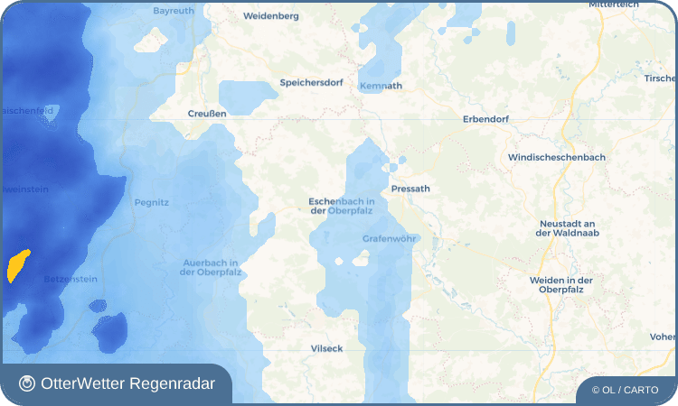 OtterWetter Regenradar-Widget Eschenbach in der Oberpfalz