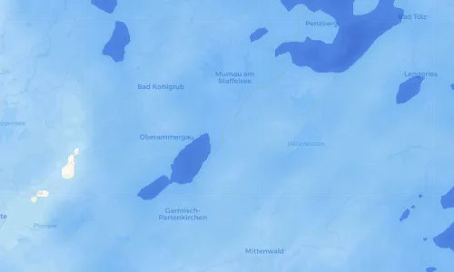 Regenradar Vorschaubild - Aktuelle Niederschläge in Eschenlohe und Umgebung