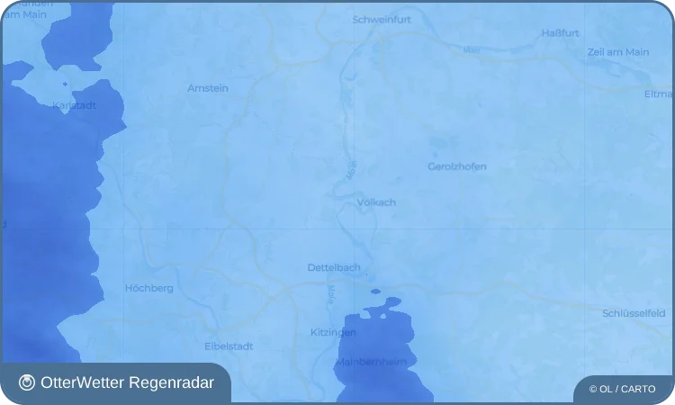 Wetter-Widget-Vorschau mit Vorhersagedaten für Escherndorf