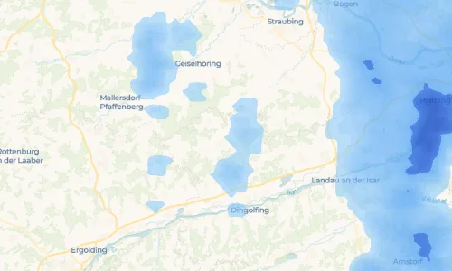 Regenradar Vorschaubild - Aktuelle Niederschläge in Ettenkofen und Umgebung