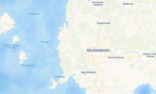 Regenradar Vorschaubild - Aktuelle Niederschläge in Etterzhausen und Umgebung