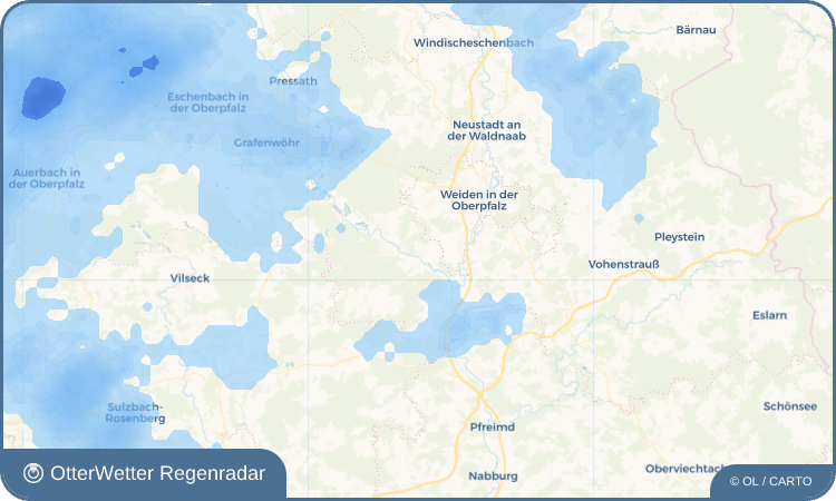 OtterWetter Regenradar-Widget Etzenricht