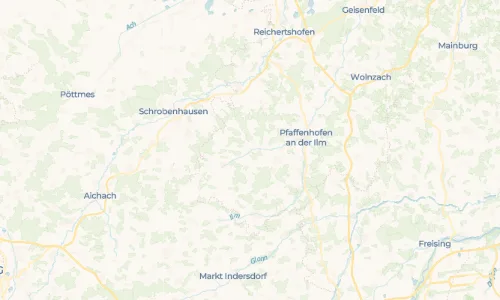 Regenradar Vorschaubild - Aktuelle Niederschläge in Euernbach und Umgebung