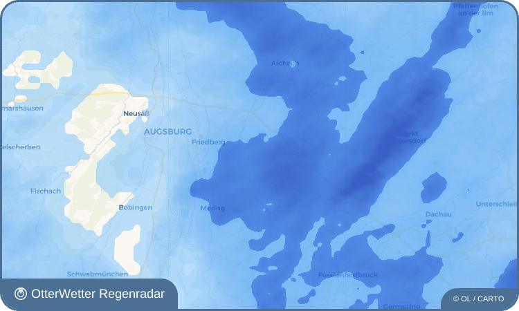 OtterWetter Regenradar-Widget Eurasburg (Schwaben)