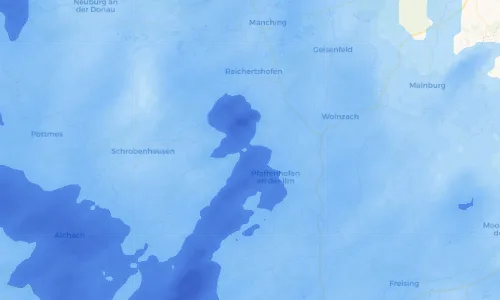 Regenradar Vorschaubild - Aktuelle Niederschläge in Eutenhofen und Umgebung