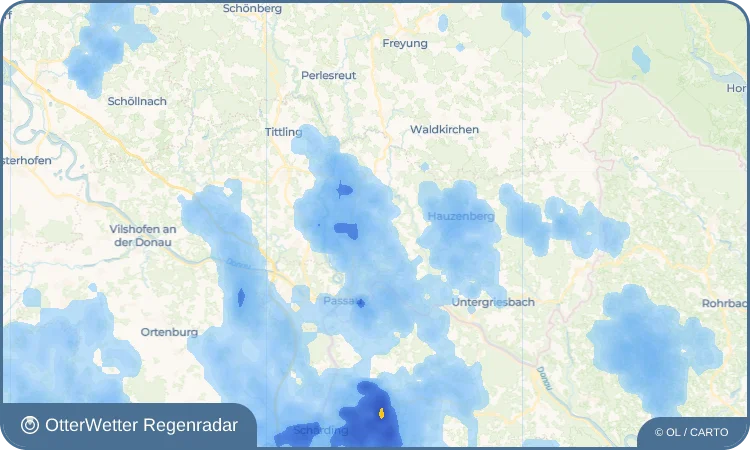 Wetter-Widget-Vorschau mit Vorhersagedaten für Euzersdorf