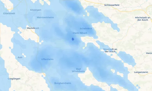 Regenradar-Vorschau: aktuelle Niederschläge in Ezelheim und Umgebung