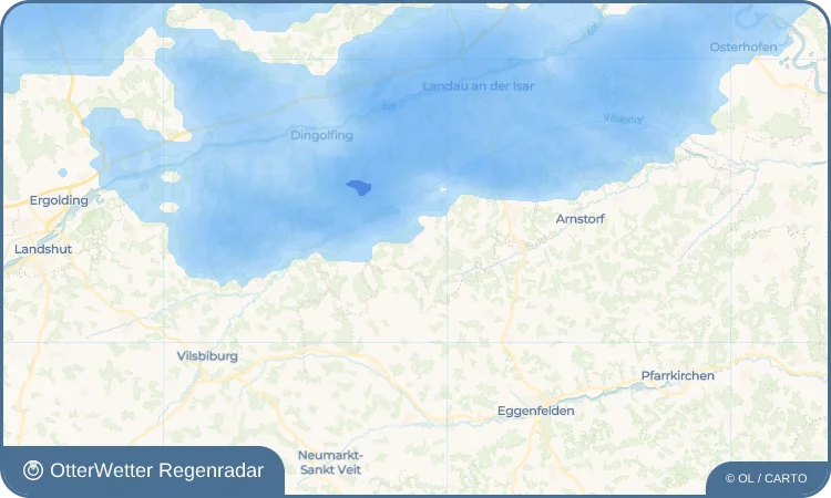 Wetter-Widget-Vorschau mit Vorhersagedaten für Failnbach