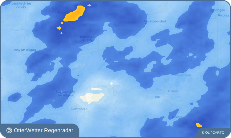 OtterWetter Regenradar-Widget Faistenoy