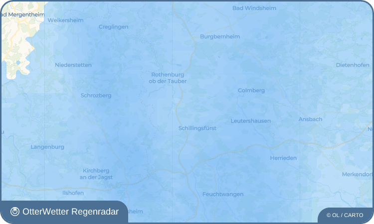 OtterWetter Regenradar-Widget Faulenberg