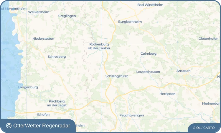 Widget-Vorschau für Faulenberg Wetter-Widget-Vorschau mit Vorhersagedaten für Faulenberg