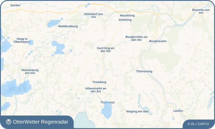 OtterWetter Regenradar-Widget Feichten an der Alz