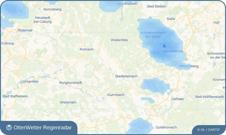 Widget-Vorschau für Feldbuch Wetter-Widget-Vorschau mit Vorhersagedaten für Feldbuch