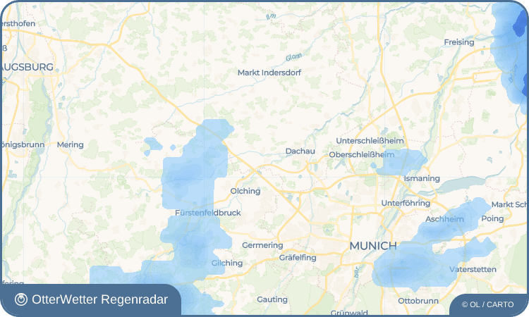 OtterWetter Regenradar-Widget Feldgeding