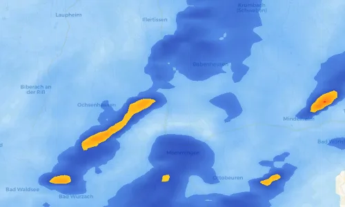 Regenradar Vorschaubild - Aktuelle Niederschläge in Fellheim und Umgebung