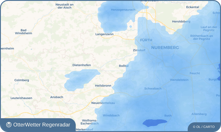 OtterWetter Regenradar-Widget Fernabrünst